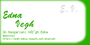 edna vegh business card
